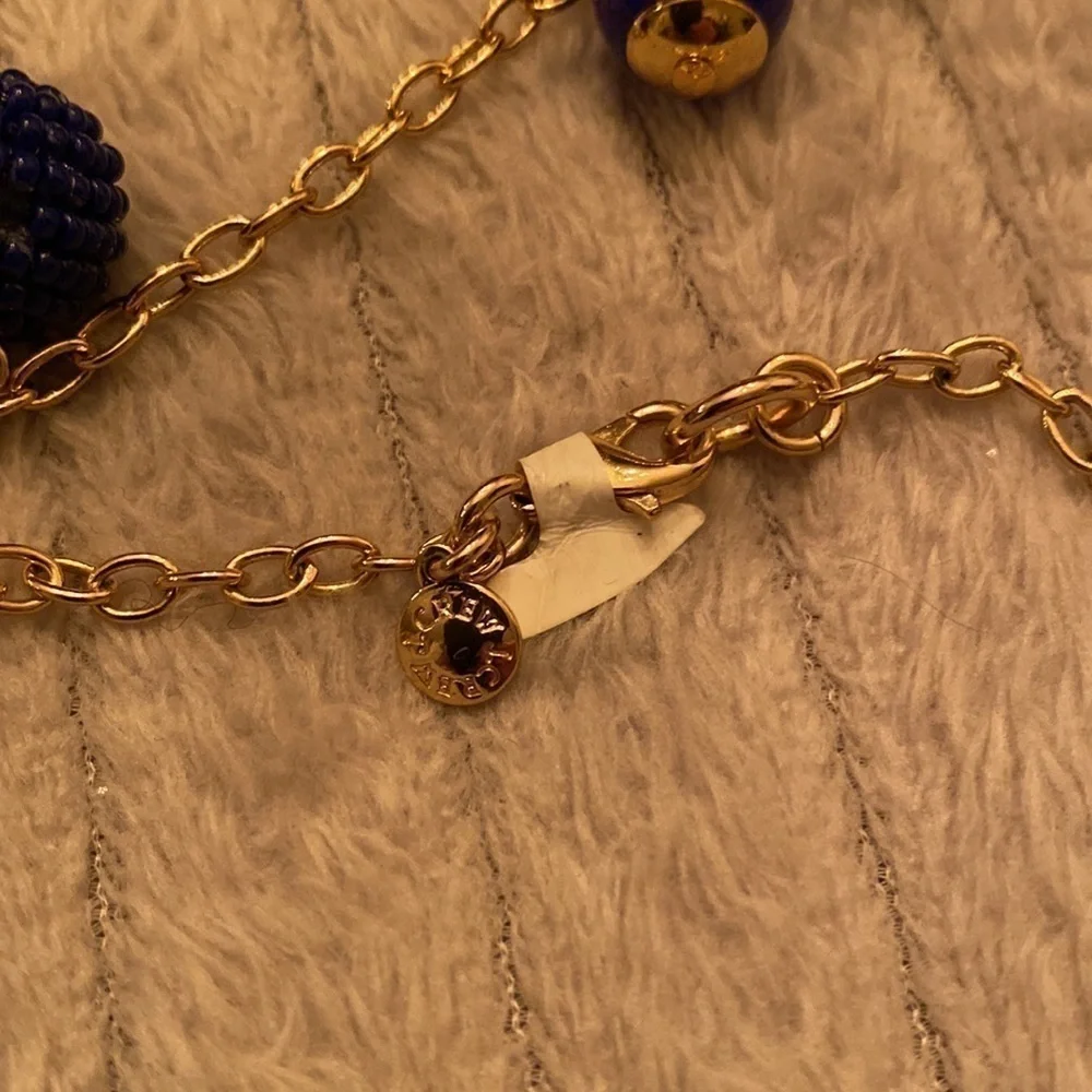 NWT J. Crew Blue Bead Necklace